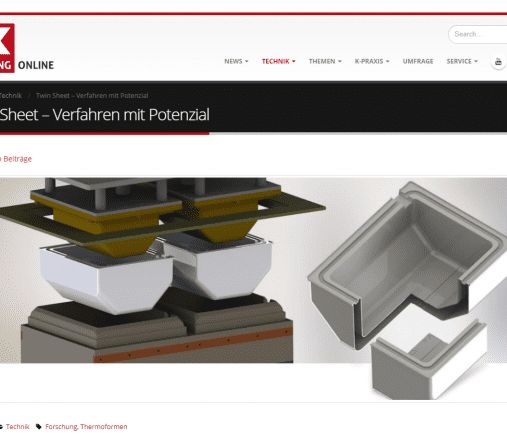 K-Zeitung Thermoformen Vakuumtiefziehen von transparenten Bauteilen